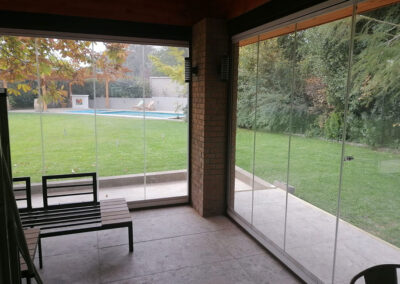 Cortinas de cristal templados plegables